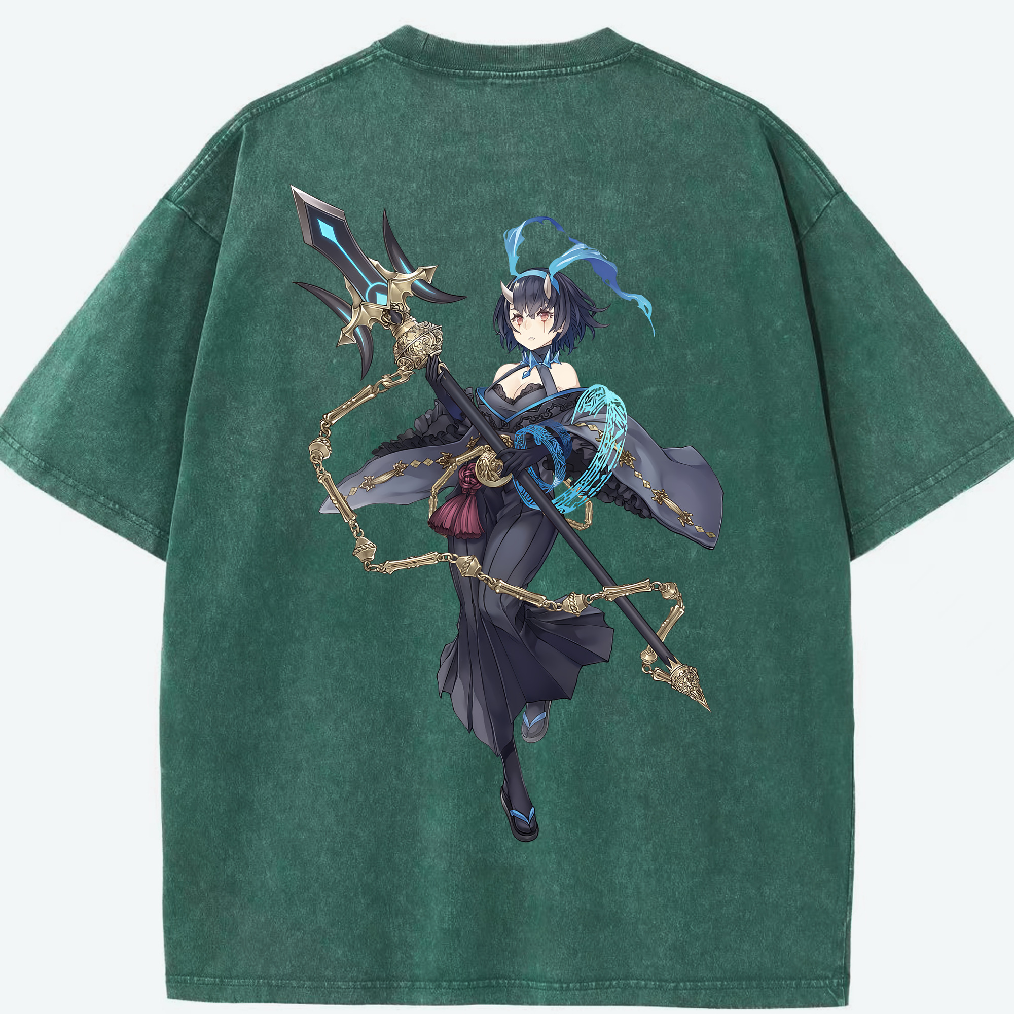 （画像用） 転スラ Regarding Reincarnated to Slime 綿100% ヴィンテージ風 半袖Tシャツ（背面プリント）